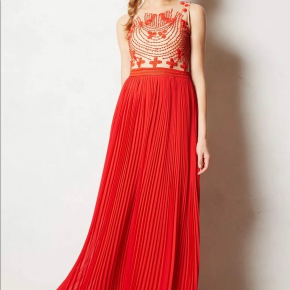 Anthropologie Dresses & Skirts - Rina Dhaka “Rubied Dusk” dress, size 0